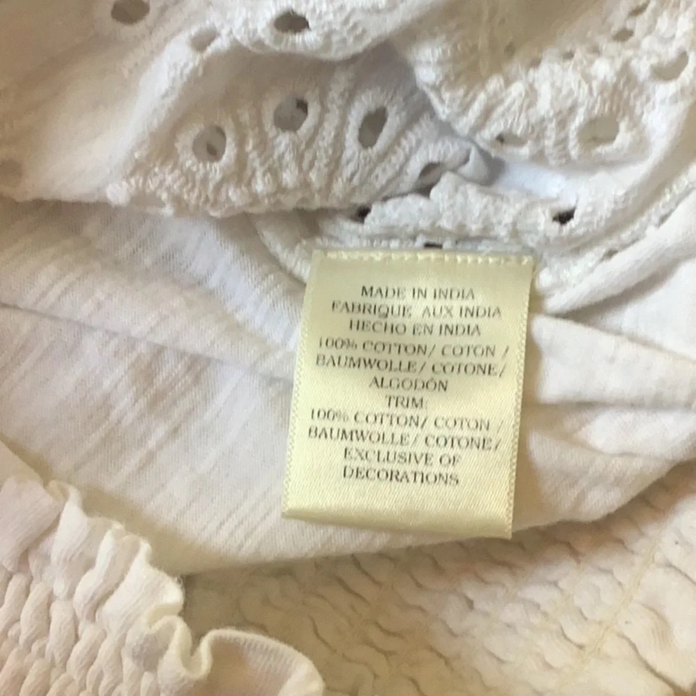 Anthropologie Porridge White Puff Sleeve Blouse